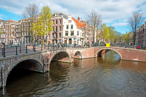 City scenic from Amsterdam at the Keizersgracht in the Netherlands