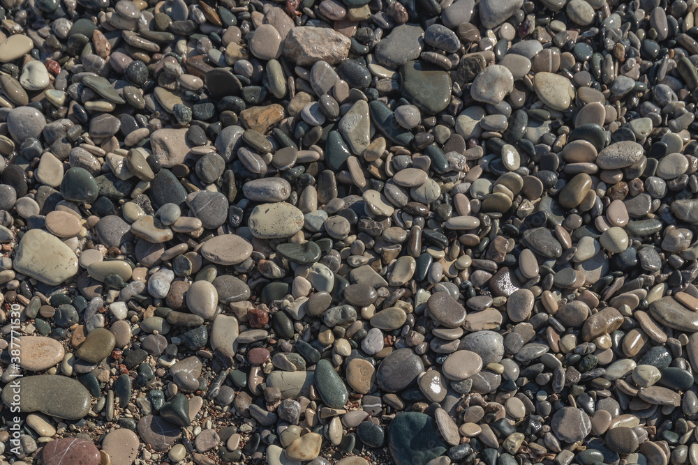 Rocks and stones on the beach pattern Rocks and stones on the beach pattern