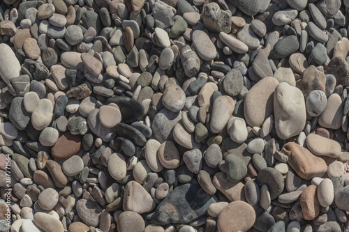 Canvas Print Rocks and stones on the beach pattern