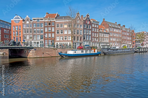 City scenic from in the Jordaan in Amsterdam in the Netherlands