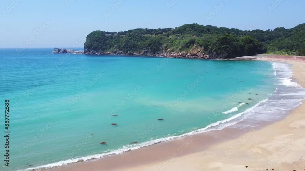 白鶴浜海水浴場の空撮 白鶴浜海水浴場の空撮
