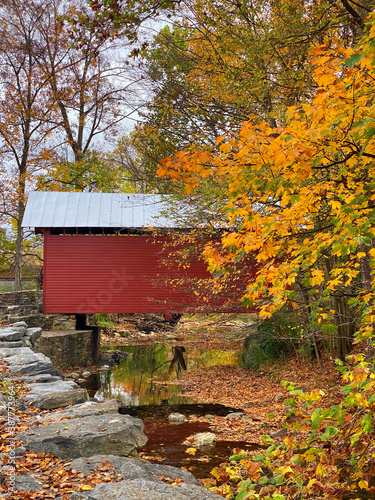 Roddy Road Covered Bridge in Maryland in October 2020 photo