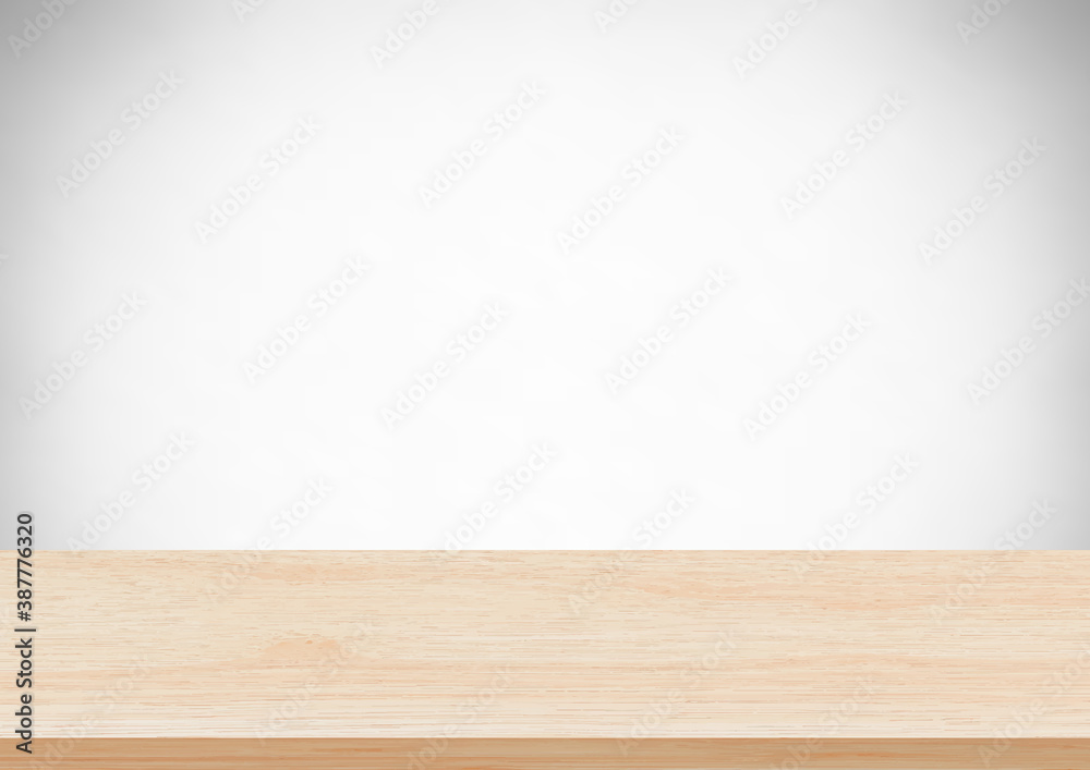 Empty brown wood table top on gray background, Used for display or montage your products Empty brown wood table top on gray background, Used for display or montage your products