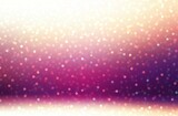 Sparkling bokeh fly into room 3d background. Pink purple shades and bright light on wall and floor. Festive decor. 