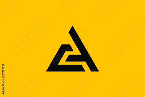 Professional Innovative Initial AC logo and CA logo. Letter AC CA minimal elegant Monogram. Premium Business Artistic Alphabet symbol and sign photo