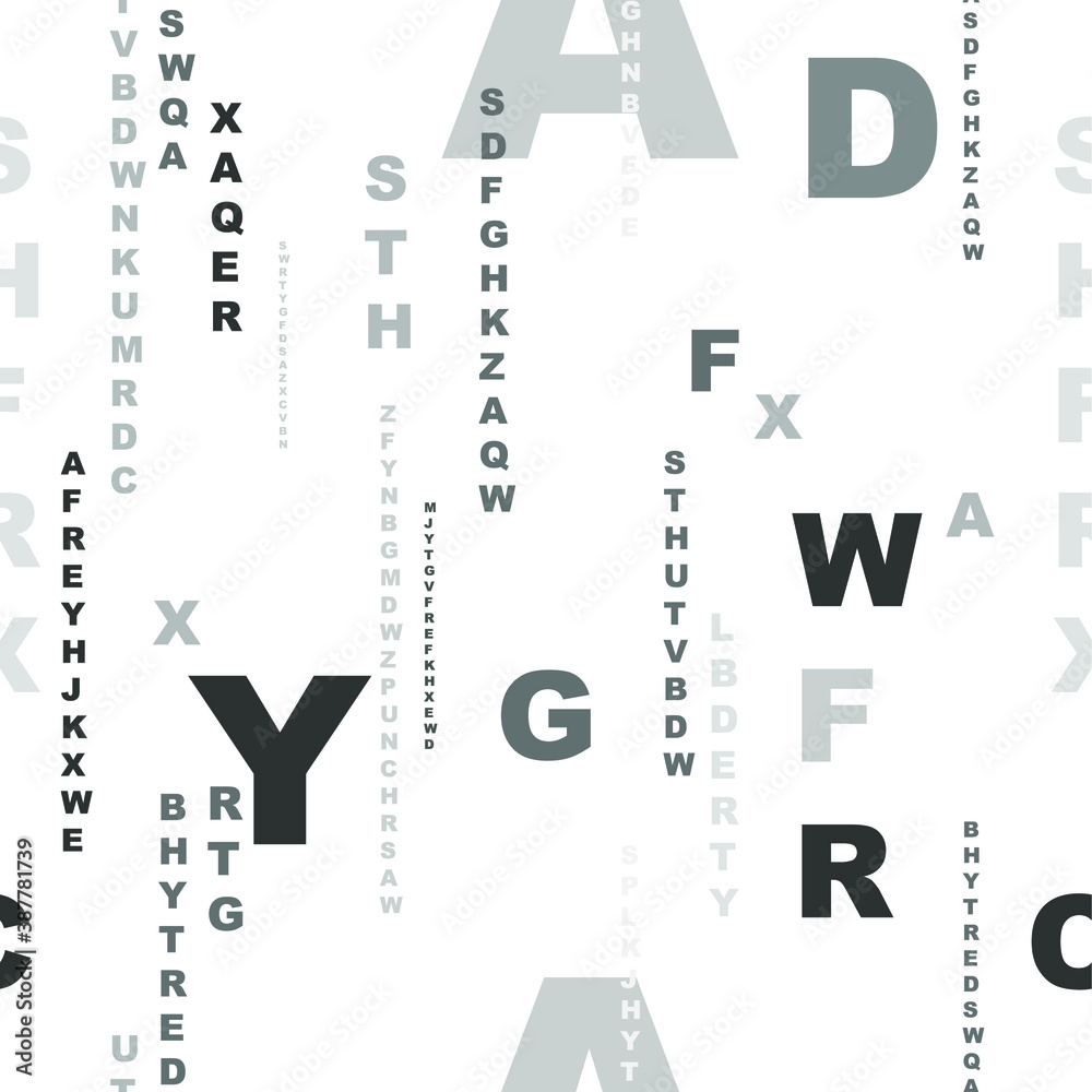 letters on black background with seamless pattern. letters on black background with seamless pattern.