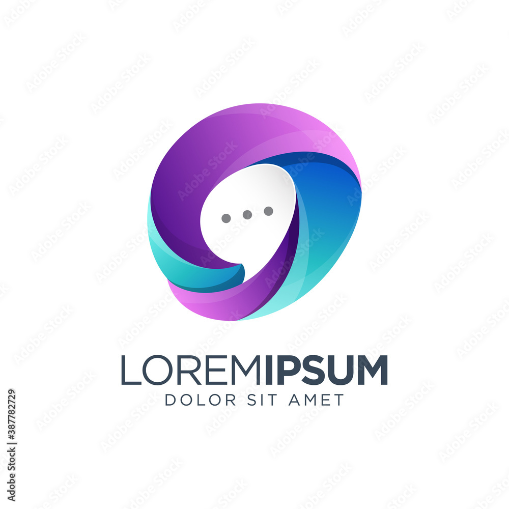Obraz premium Chat Logo Design
