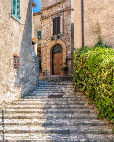 Fototapeta Naklejka Na Ścianę i Meble -  The beautiful medieval village of Stroncone. Province of Terni, Umbria, Italy.