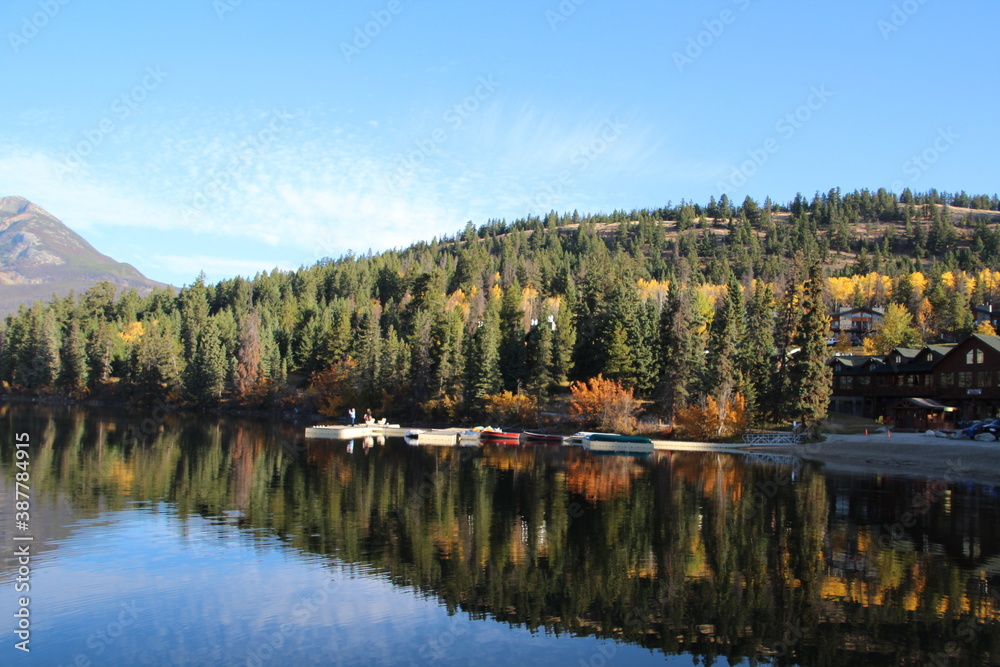 October Calm On The Lake, Jasper National Park, Alberta