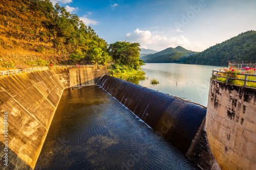 Reservoir and Spillway, Mae Thang, Phrae province, Thailand photo