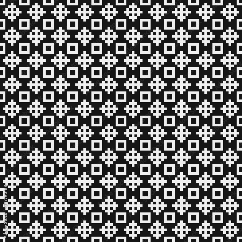 Abstract Cross Pattern Dots Logo generative computational art illustration