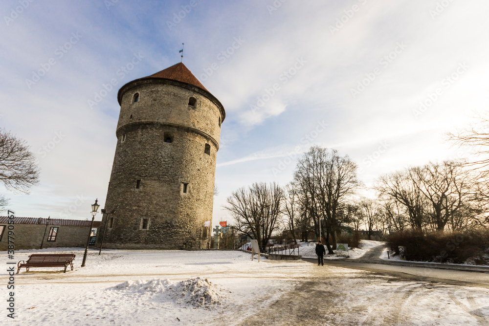 Tallinn, Estonia. The Kiek in de Kok, an artillery tower part of the fortifications and walls of the Old Town of Tallinn