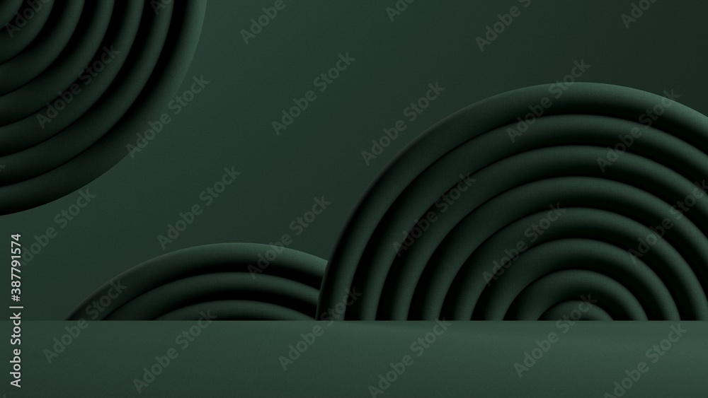 Obraz premium Abstract background, mock up scene with geometry shape for product display. 3D rendering