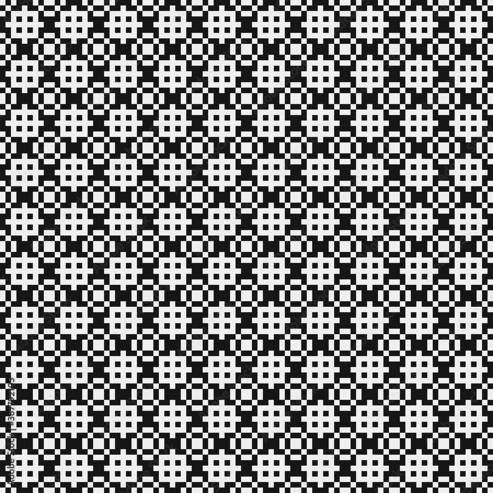 Abstract Cross Pattern Dots Logo generative computational art illustration