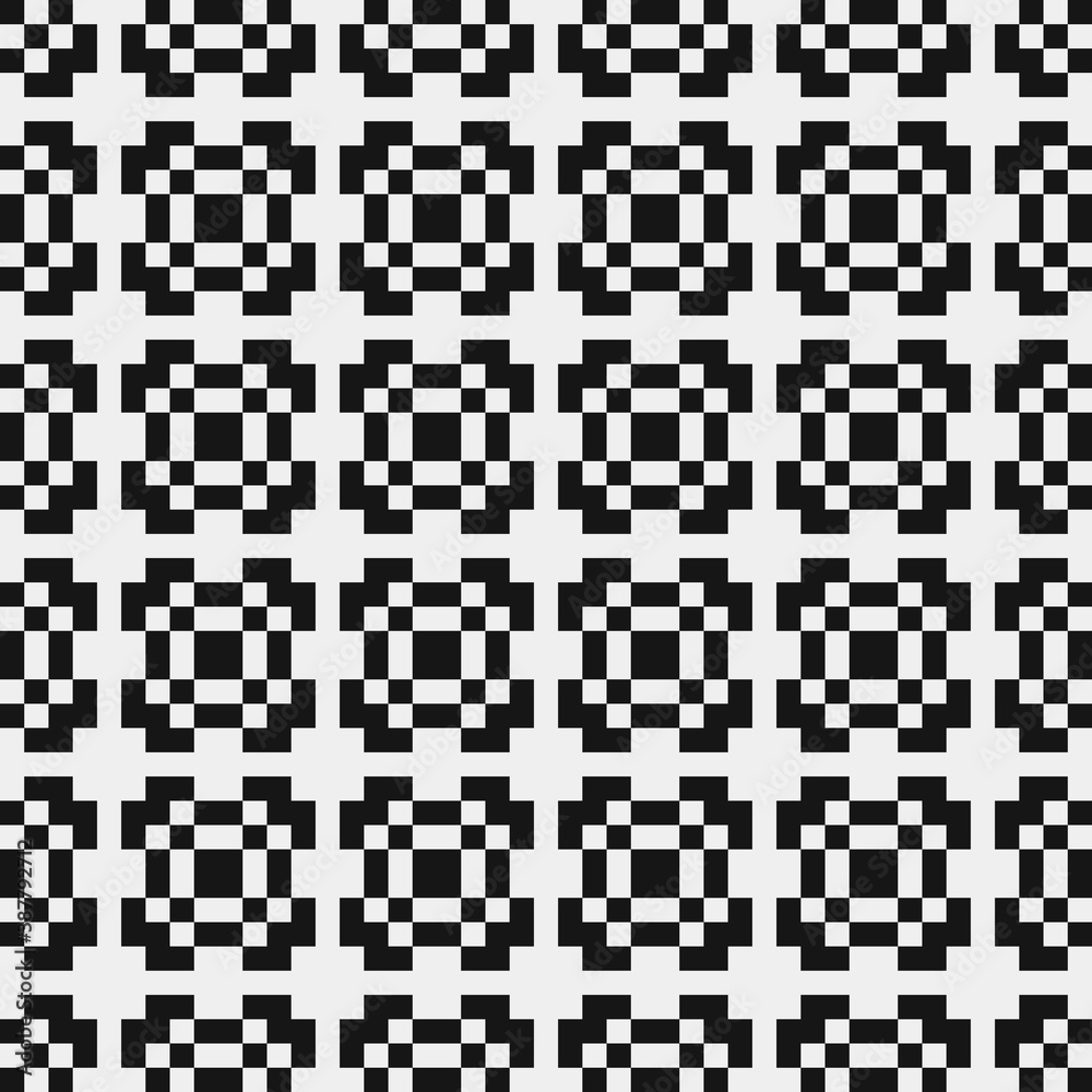 Fototapeta premium Abstract Cross Pattern Dots Logo generative computational art illustration