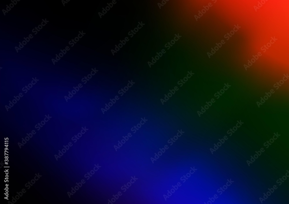 Fototapeta premium Dark Multicolor, Rainbow vector blurred shine abstract template.