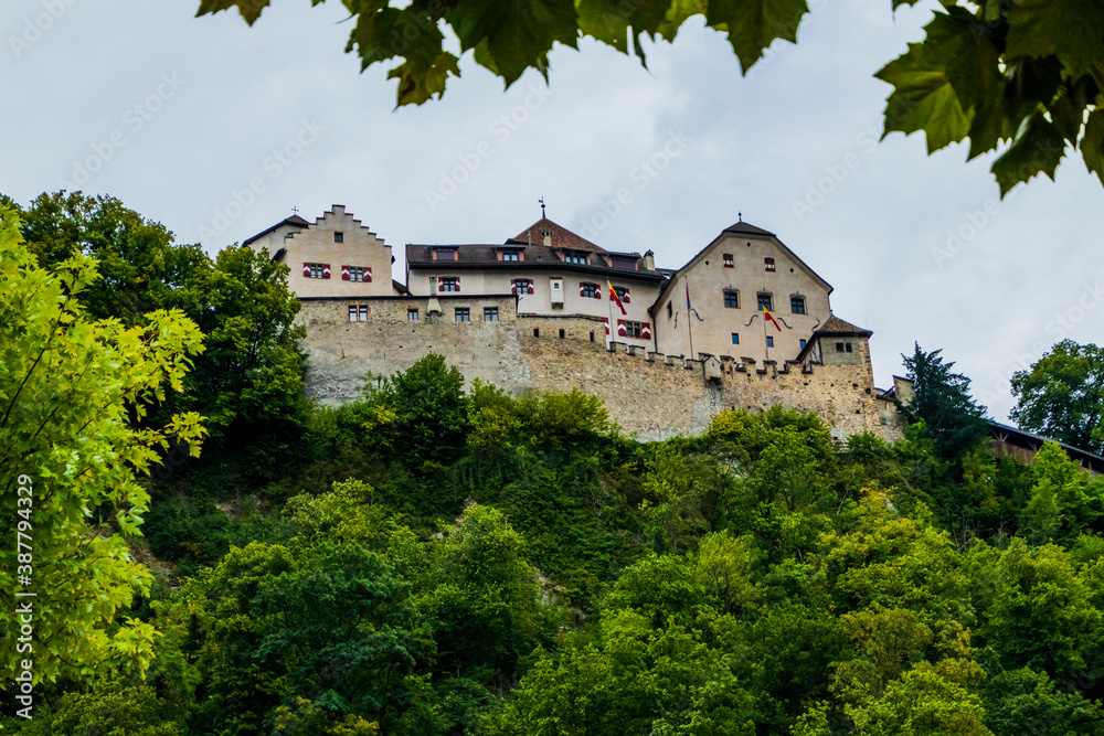 Vaduz castle from ground level