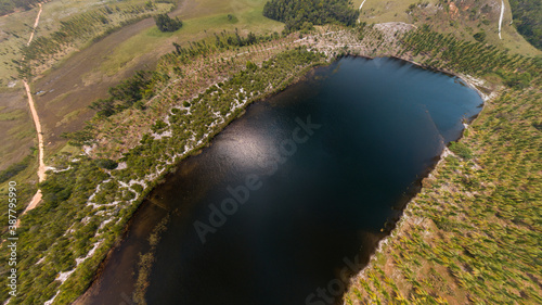 magem Aérea da Lagoa do Cassange na Península de Maraú, Bahia, Brasil photo