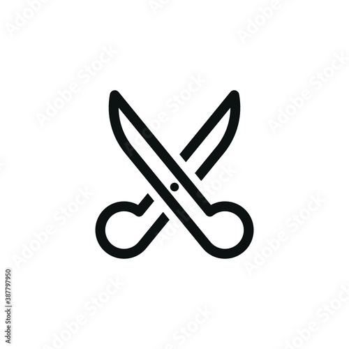 scissors icon vector for apps and websites