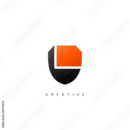 Free Download Initial Letter L Logo Abstract Techno Shield Vector Design - GFXLoad