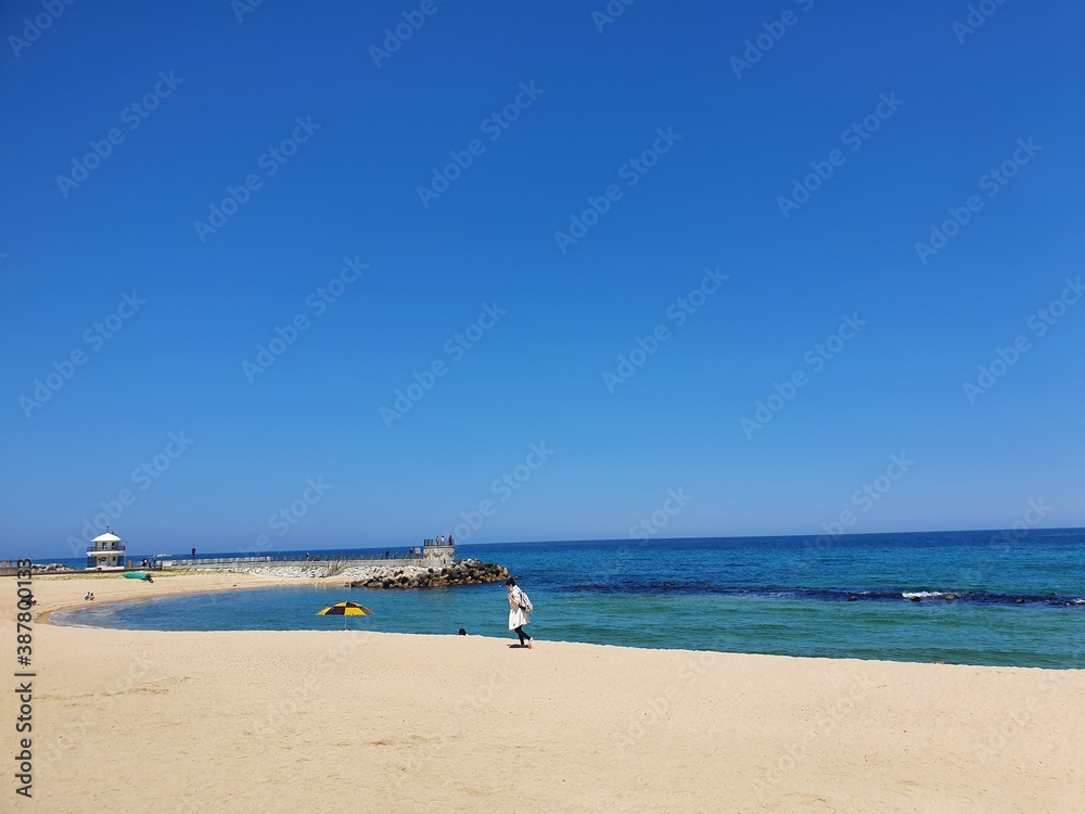 beach and sea