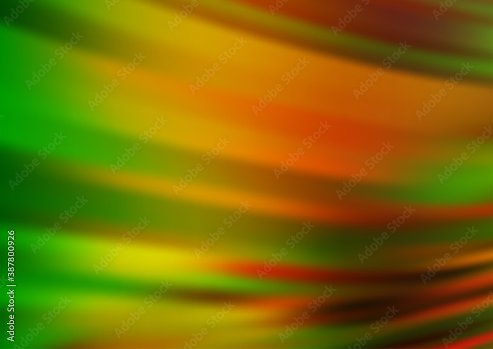 Light Green, Red vector blur pattern.