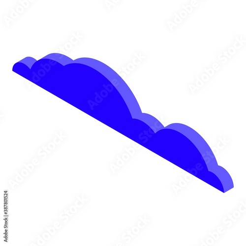 Climate cloud icon. Isometric of climate cloud vector icon for web design isolated on white background