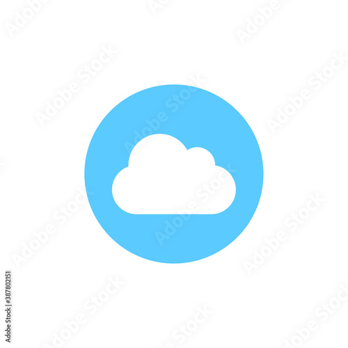 circle cloud icon