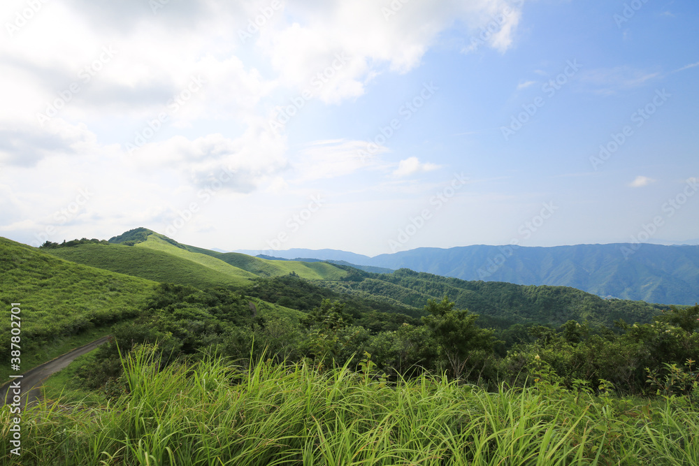 徳島県三好市　塩塚高原の風景