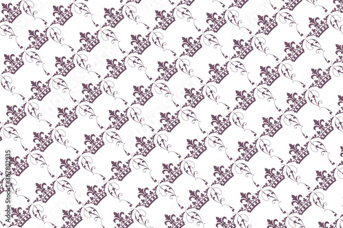 Wallpaper Mural Vintage seamless pattern. wallpaper.  Torontodigital.ca