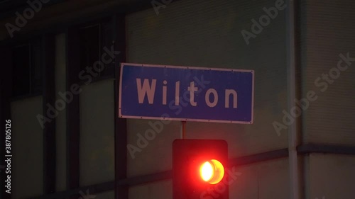 wilton street sign hd 4k photo
