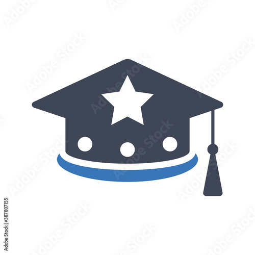 Graduation mortarboard icon