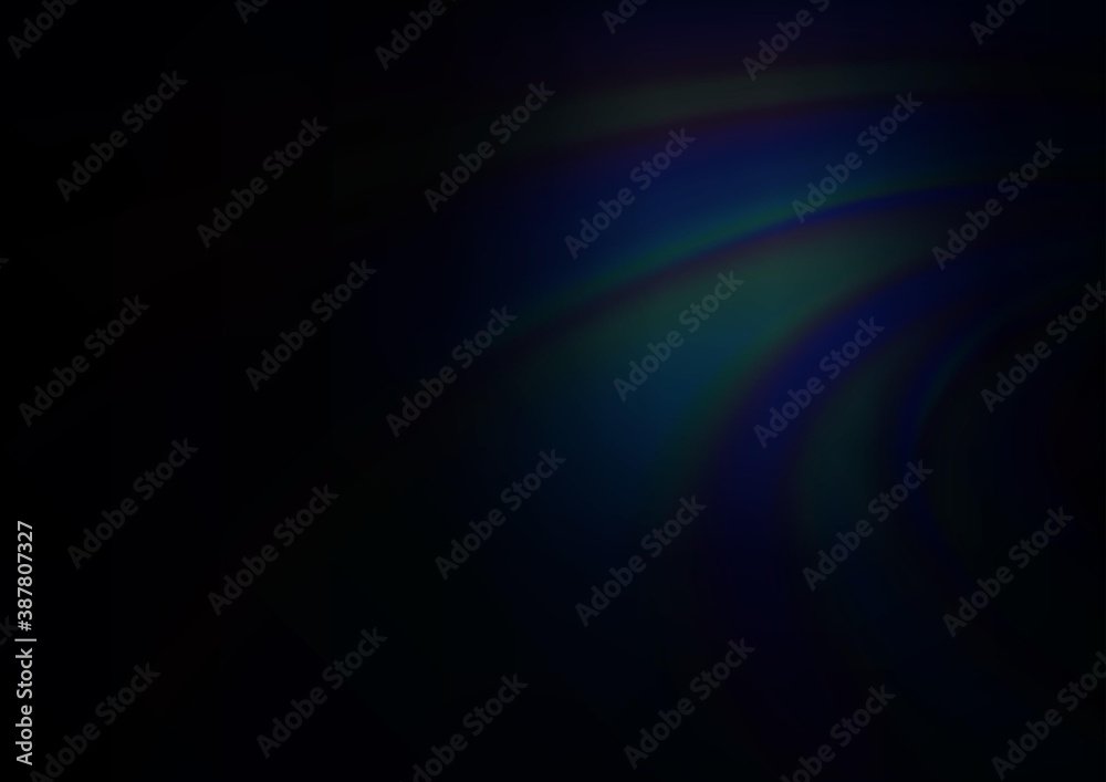 Fototapeta premium Dark BLUE vector blurred background.