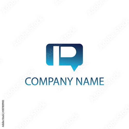 Free Download Letter p creative logo illustration card design vector - GFXLoad