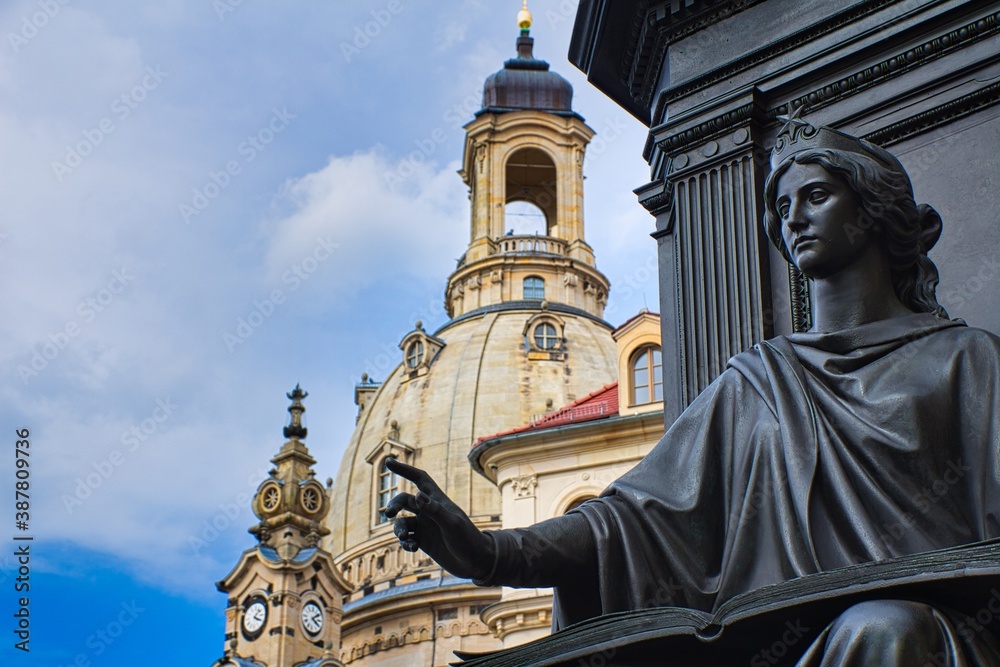 Obraz premium Dresden - Frauenkirche