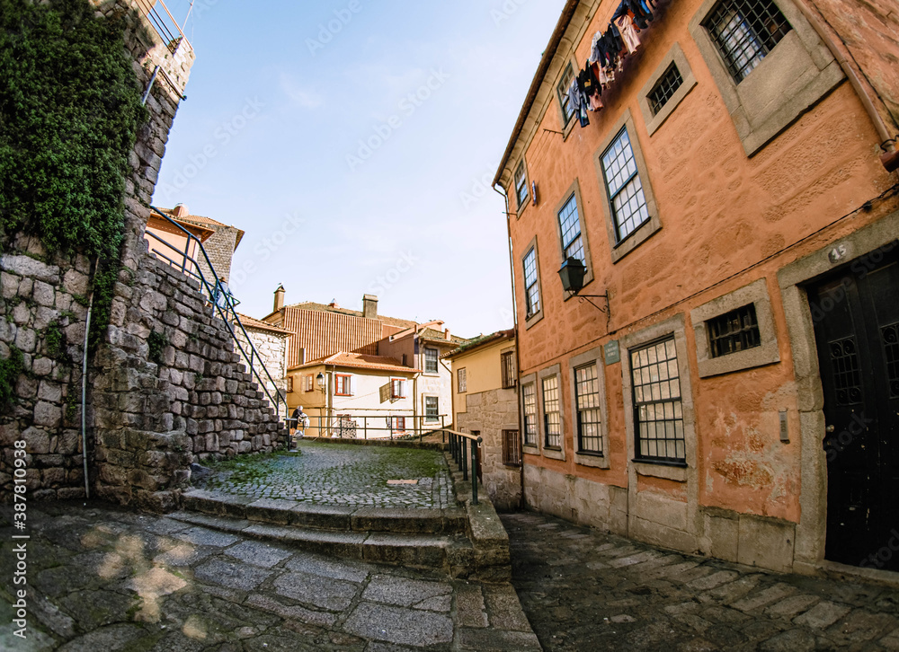 Naklejka premium street in the town