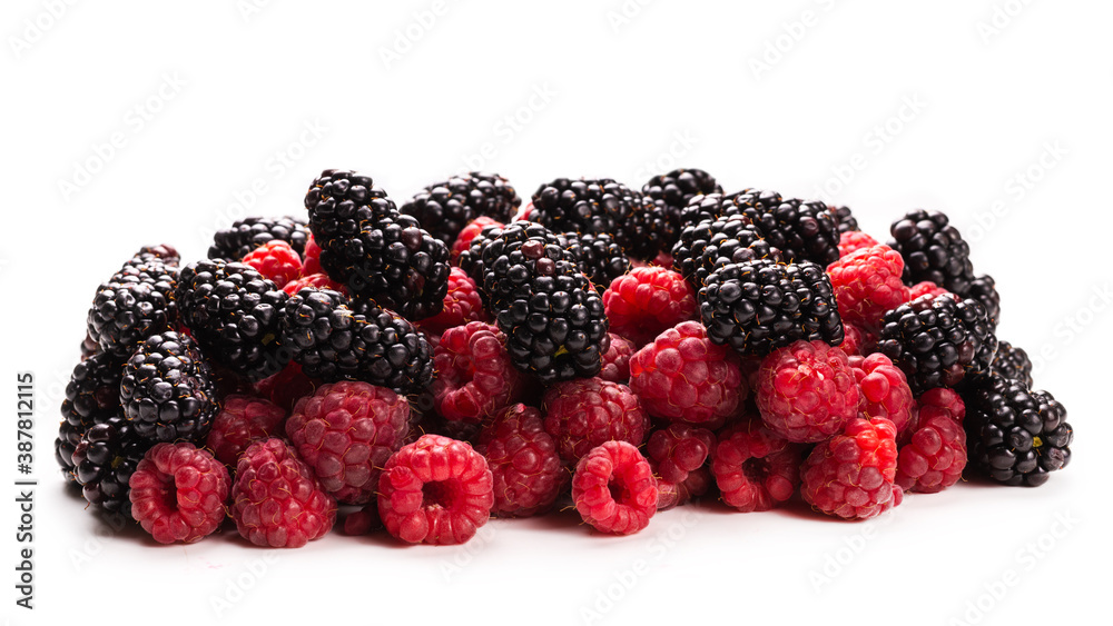 Tasty raspberry and blackberry background. Tasty raspberry and blackberry background.