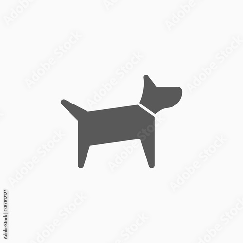 dog icon  puppy vector illustration