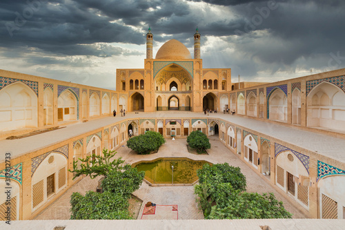 Agha Bozorg Mosque in Kashan, Iran photo