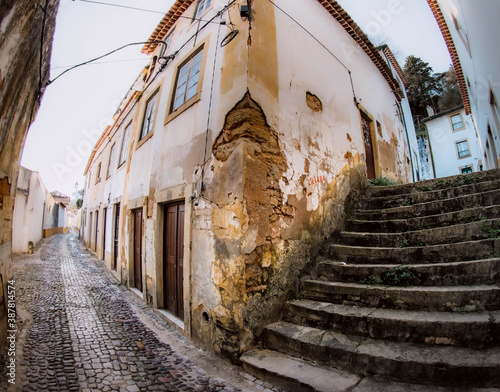 narrow street in the town