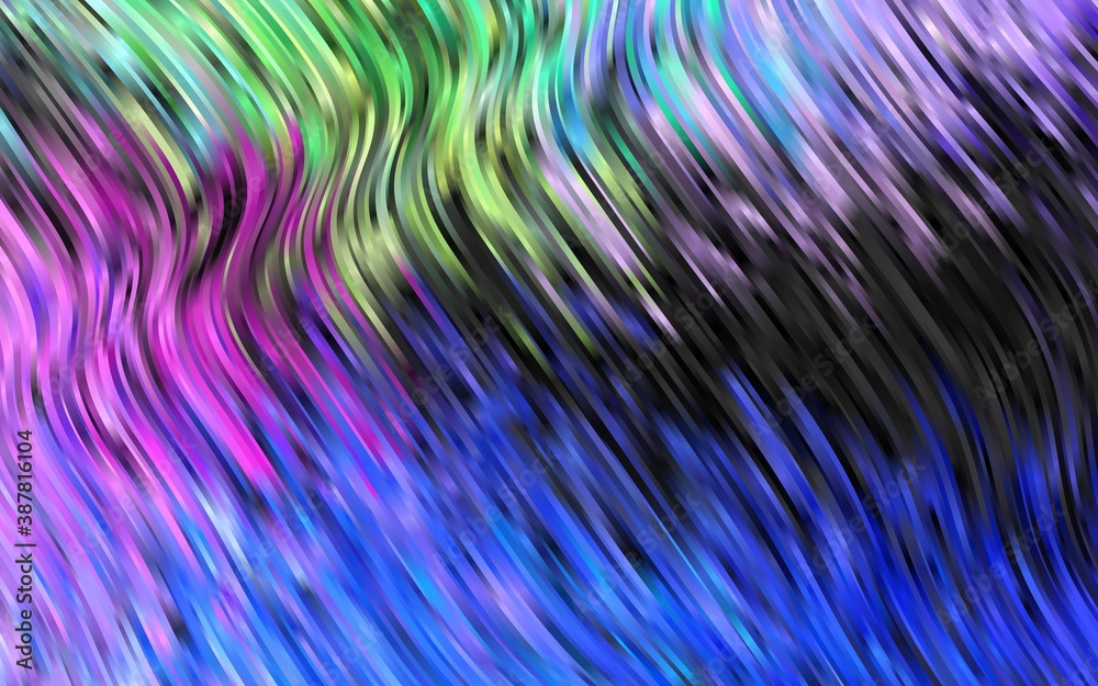 Light Multicolor, Rainbow vector template with lava shapes.