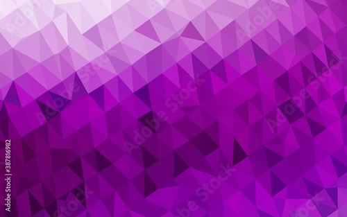 Light Purple vector abstract polygonal layout.