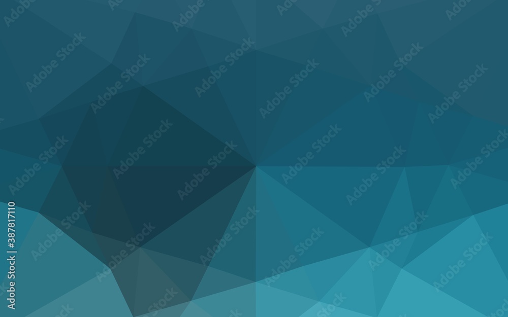 Light BLUE vector shining hexagonal template. Light BLUE vector shining hexagonal template.