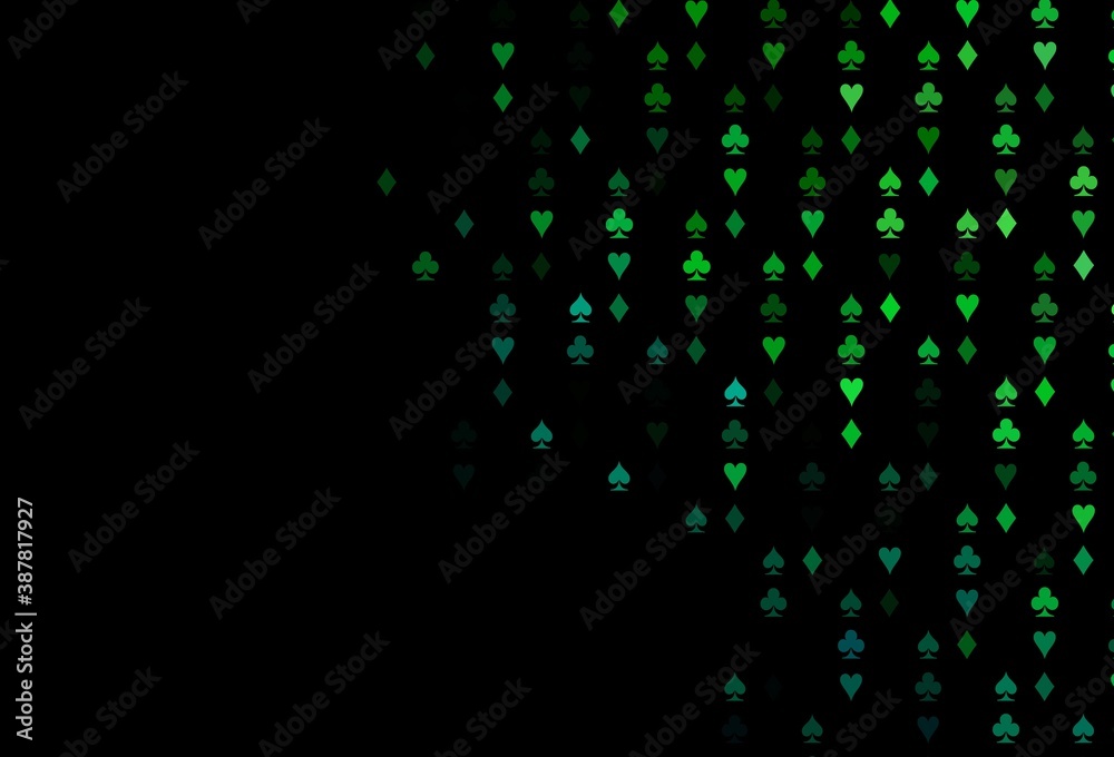Dark Blue, Green vector layout with elements of cards. Dark Blue, Green vector layout with elements of cards.