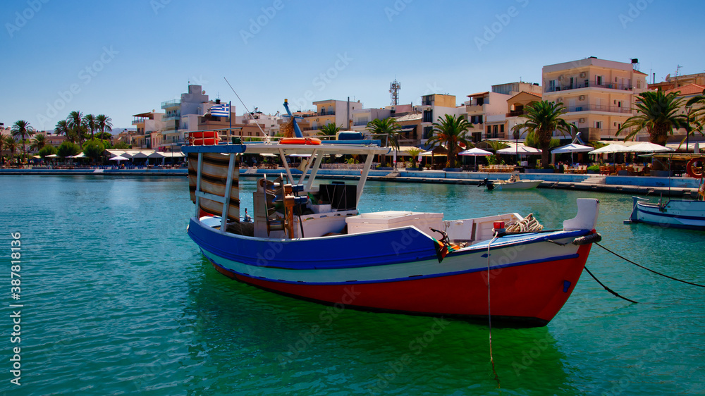 Fishing ship in the port of Sitia