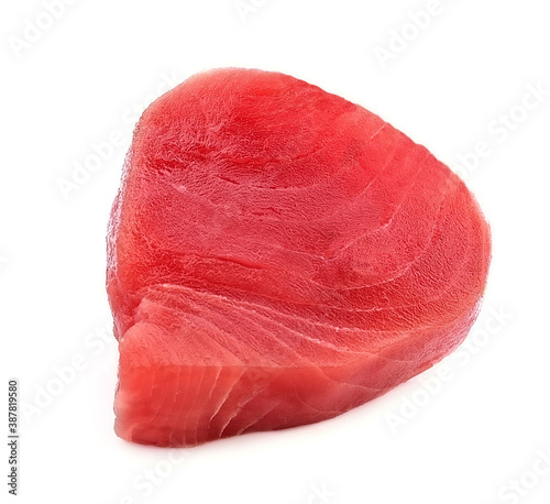 Crude tuna fish isolated