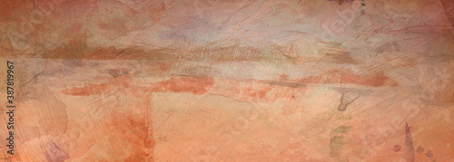 Tablou pe pânză Abstract vintage orange background pattern with texture and painted old grunge s