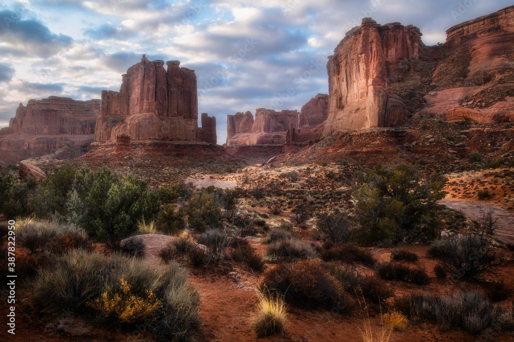 Morning Clouds Over Arches National Park