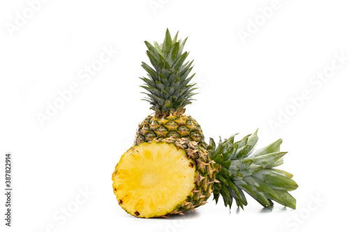 Ananas isolated on a white background.