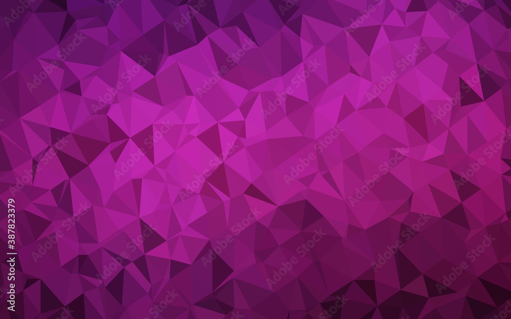 Dark Pink vector abstract polygonal layout. Dark Pink vector abstract polygonal layout.